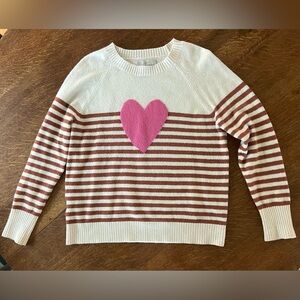 Loft Heart Sweater Top